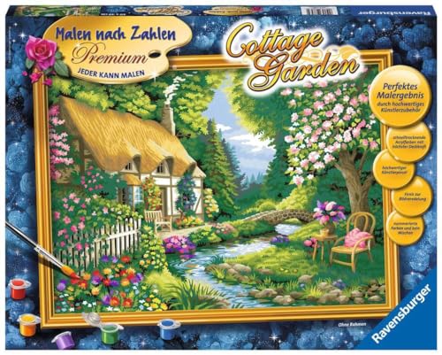 Ravensburger Malen nach Zahlen 28843 CreArt - Cottage Garden - Für Erwachsene und Kinder ab 14 Jahren von BRIO