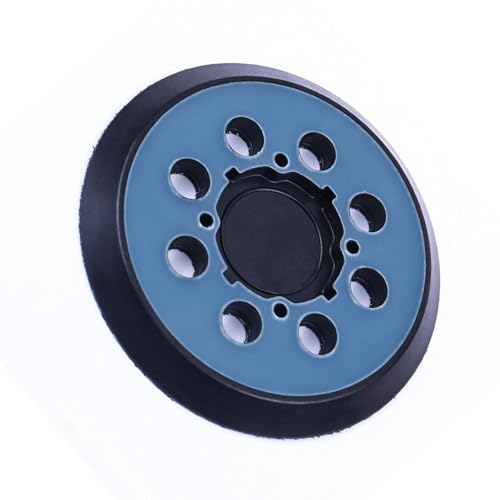 125mm Klett-Schleifpad für Dewalt, 4 Schraubenlöcher, 8 Löcher Schleifer Stützteller, Klett Ersatz Schleifteller, Kompatibel mit DeWalt DWE6423 6423K DWE6421 6421K DCW210B (Blau) von BRIOTA