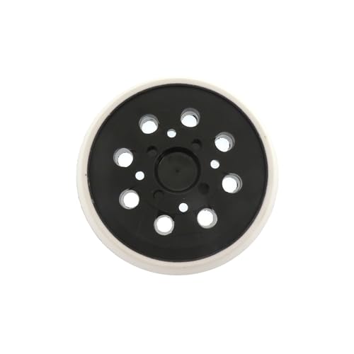 Schleifteller 125 mm klett Stützteller für Bosch, klett schleifplatte mit Hook und Loop 8 löcher, Zubehör für Exzenterschleifer PEX 300/400 AE/4000 AE/AdvancedOrbit 18(Weiß) von BRIOTA