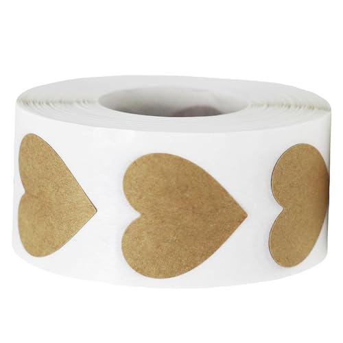 BRIOTA 500 Stück Herz Sticker Aufklebe Bunte Sticker Selbstklebende Stickers Liebe Belohnungssticker Herz Aufkleber für Muttertag, Valentinstag, Umschläge, Hochzeit, Basteln, Scrapbooking, Geschenk BRIOTA 500 Stück Herz Sticker Aufklebe Bunte Sticker Selbstklebende Stickers Liebe Belohnungssticker Herz Aufkleber für Muttertag, Valentinstag, Umschläge, Hochzeit, Basteln, Scrapbooking, Geschenk von BRIOTA