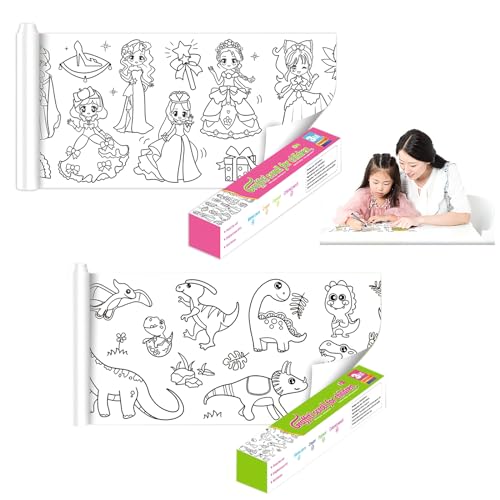 BRISKORE 2 Stück Schneidbare Malrolle für Kinder 30 * 300CM Selbstklebend Malpapier Ausmalrolle zum Ausmalen Ausmaltischdecke Maltischdecke Kinder DIY Zeichenrolle Lernspielzeug für Jungen Mädchen (B) BRISKORE 2 Stück Schneidbare Malrolle für Kinder 30 * 300CM Selbstklebend Malpapier Ausmalrolle zum Ausmalen Ausmaltischdecke Maltischdecke Kinder DIY Zeichenrolle Lernspielzeug für Jungen Mädchen (B) von BRISKORE