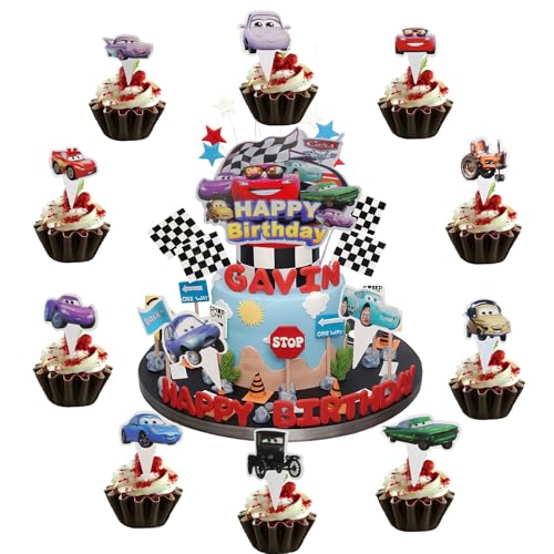 BRITIVIVE Car Geburtstags Kuchen Dekoration 25 Stück Auto Cake Topper Kinder Cars Tortendeko Geburtstag Junge Cars Muffins Deko für Geburtstagsfeiern Versammlunge BRITIVIVE Car Geburtstags Kuchen Dekoration 25 Stück Auto Cake Topper Kinder Cars Tortendeko Geburtstag Junge Cars Muffins Deko für Geburtstagsfeiern Versammlunge von BRITIVIVE