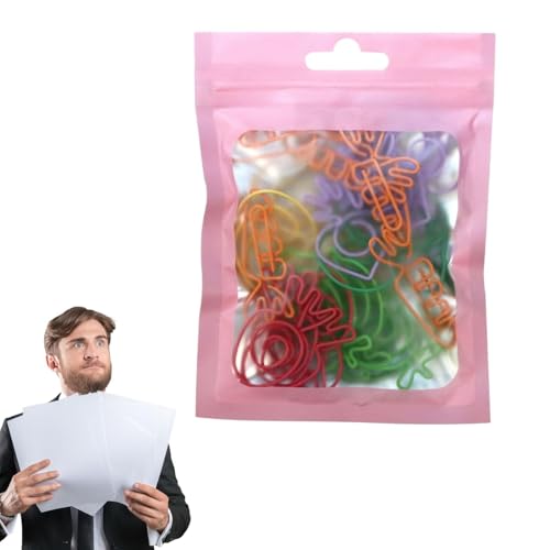 Kreative Büroklammer, lustig geformte Büroklammern - Kreative Form 30 Stück Büroklammern - Bunte Schulgeschenke in Tierform, zufällig für Kollegen, Leser, Frauen, Männer, Studenten, Lehrer Kreative Büroklammer, lustig geformte Büroklammern - Kreative Form 30 Stück Büroklammern - Bunte Schulgeschenke in Tierform, zufällig für Kollegen, Leser, Frauen, Männer, Studenten, Lehrer von BROJAQ