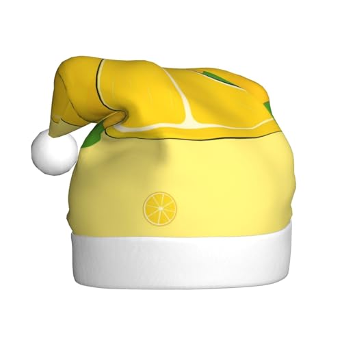 BROLEO Cartoon Lemon Santa Claus Hat - Festliches Ornament Weihnachten Zubehör für Gemeinschaftsveranstaltungen und Feiertagsfeiern von BROLEO
