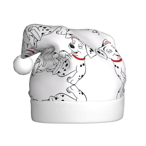 BROLEO Niedliche dalmatinische Weihnachtsmütze - Festliches Ornament Weihnachten Accessoire für Gemeinschaftsveranstaltungen und Feiertagsfeiern von BROLEO