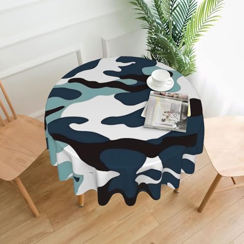 BROLEO Runde Tischdecke, 152,4 cm, wasserdicht und schmutzabweisend, geeignet für Restaurants von BROLEO