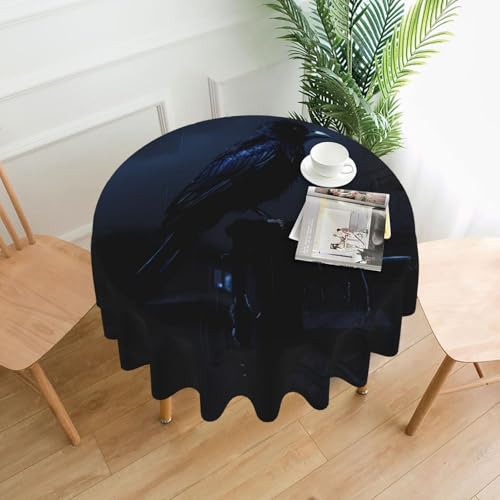 BROLEO Runde Tischdecke, 152,4 cm, wasserdicht und schmutzabweisend, geeignet für Restaurants von BROLEO