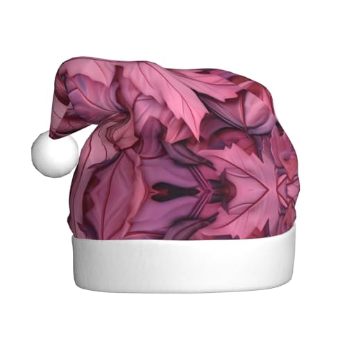 BROLEO Weihnachtsmütze für Erwachsene – Festlicher Weihnachtsmannhut für Weihnachten, Halloween und Feiertage, rosa Blätter, Camouflage-Bild BROLEO Weihnachtsmütze für Erwachsene – Festlicher Weihnachtsmannhut für Weihnachten, Halloween und Feiertage, rosa Blätter, Camouflage-Bild von BROLEO