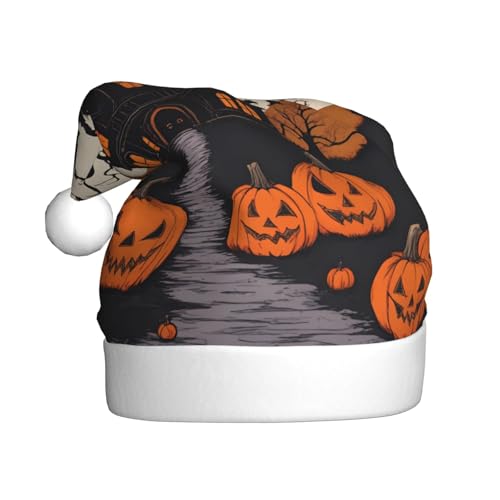 BROLEO Weihnachtsmütze für Erwachsene – Festlicher Weihnachtsmannhut für Weihnachten, Halloween und Feiertagsfeiern, Gothic, Happy Halloween Bild BROLEO Weihnachtsmütze für Erwachsene – Festlicher Weihnachtsmannhut für Weihnachten, Halloween und Feiertagsfeiern, Gothic, Happy Halloween Bild von BROLEO