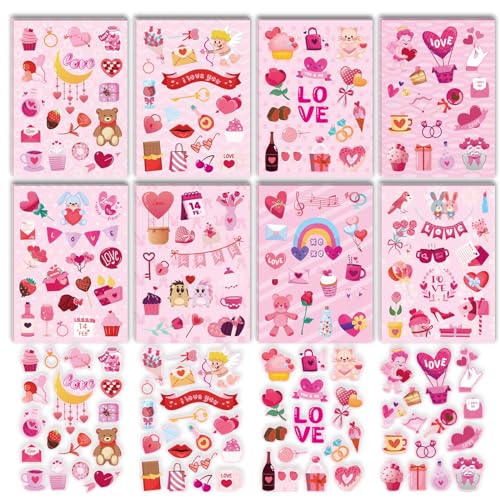 Liebes Aufkleber, Liebes Herz Aufkleber, Vinyl, wasserfest, romantische Valentinstag Aufkleber für Kinder, Teenager, Erwachsene, Liebes Aufkleber für Laptop, Sammelalbum und Bastelarbeiten, dekorativ Liebes Aufkleber, Liebes Herz Aufkleber, Vinyl, wasserfest, romantische Valentinstag Aufkleber für Kinder, Teenager, Erwachsene, Liebes Aufkleber für Laptop, Sammelalbum und Bastelarbeiten, dekorativ von BROMMAT