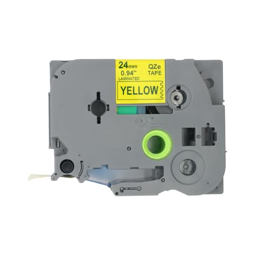 BROVACS 1 Packung Blau auf Gelb Laminiertes Etikettenband Kompatibel mit Brother P-Touch Etikettendrucker TZ 653 TZe 653 24mm 1" OPA4653 BROVACS 1 Packung Blau auf Gelb Laminiertes Etikettenband Kompatibel mit Brother P-Touch Etikettendrucker TZ 653 TZe 653 24mm 1" OPA4653 von BROVACS