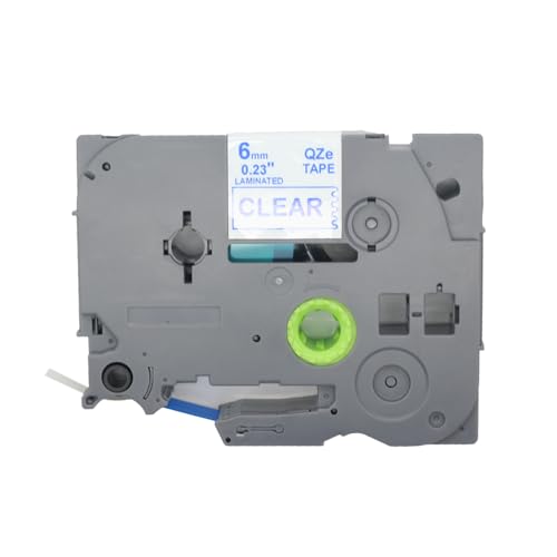 BROVACS 1 Packung Blau auf Transparent Laminiertes Etikettenband Kompatibel mit Brother P-Touch Etikettendrucker TZ 113 TZe 113 6mm 1/4" OPA4113 BROVACS 1 Packung Blau auf Transparent Laminiertes Etikettenband Kompatibel mit Brother P-Touch Etikettendrucker TZ 113 TZe 113 6mm 1/4" OPA4113 von BROVACS