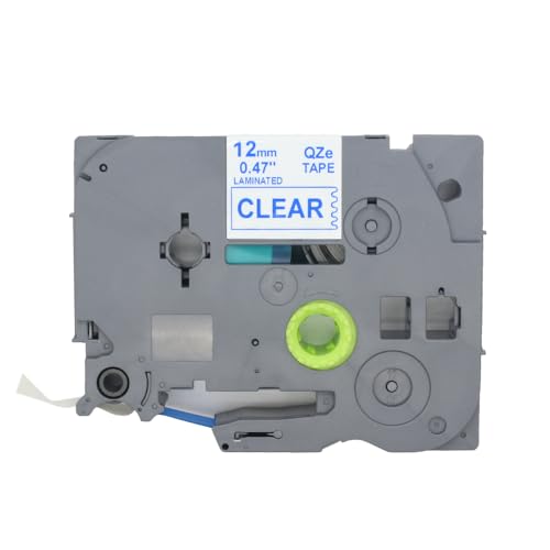 BROVACS 1 Packung Blau auf Transparent Laminiertes Etikettenband Kompatibel mit Brother P-Touch Etikettendrucker TZ 133 TZe 133 12mm 1/2" OPA4133 BROVACS 1 Packung Blau auf Transparent Laminiertes Etikettenband Kompatibel mit Brother P-Touch Etikettendrucker TZ 133 TZe 133 12mm 1/2" OPA4133 von BROVACS