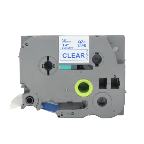 BROVACS 1 Packung Blau auf Transparent Laminiertes Etikettenband Kompatibel mit Brother P-Touch Etikettendrucker TZ 163 TZe 163 36mm 1 1/2" OPA4163 BROVACS 1 Packung Blau auf Transparent Laminiertes Etikettenband Kompatibel mit Brother P-Touch Etikettendrucker TZ 163 TZe 163 36mm 1 1/2" OPA4163 von BROVACS
