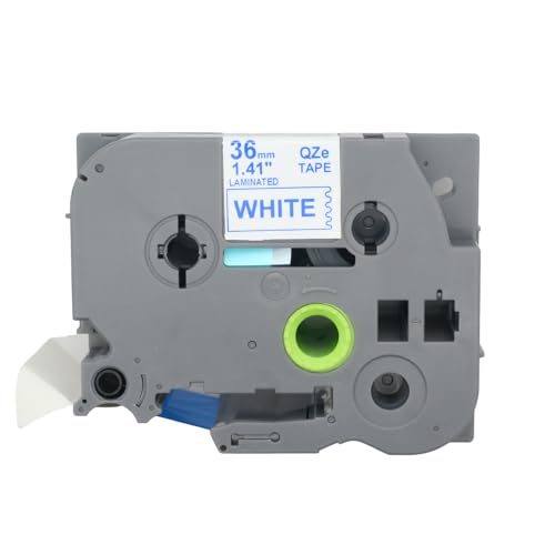 BROVACS 1 Packung Blau auf Weiß Laminiertes Etikettenband Kompatibel mit Brother P-Touch Etikettendrucker TZ 263 TZe 263 36mm 1 1/2" OPA4263 BROVACS 1 Packung Blau auf Weiß Laminiertes Etikettenband Kompatibel mit Brother P-Touch Etikettendrucker TZ 263 TZe 263 36mm 1 1/2" OPA4263 von BROVACS