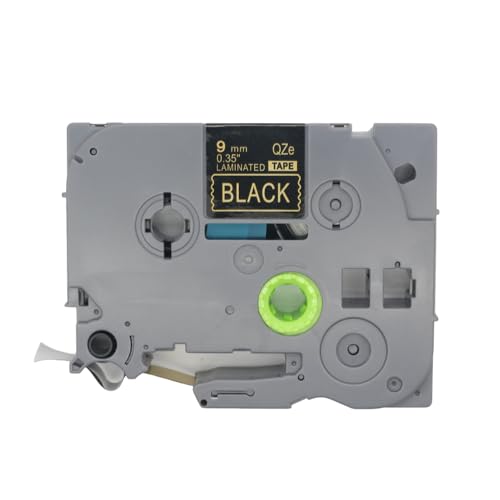 BROVACS 1 Packung Gold auf Schwarz Laminiertes Etikettenband Kompatibel mit Brother P-Touch Etikettendrucker TZ 324 TZe 324 9mm 3/8" OPA4324 BROVACS 1 Packung Gold auf Schwarz Laminiertes Etikettenband Kompatibel mit Brother P-Touch Etikettendrucker TZ 324 TZe 324 9mm 3/8" OPA4324 von BROVACS