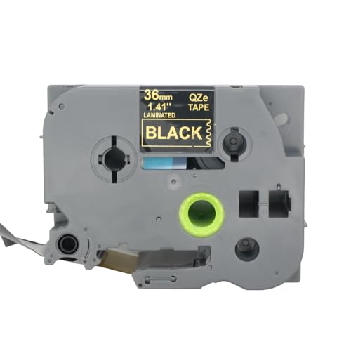 BROVACS 1 Packung Gold auf Schwarz Laminiertes Etikettenband Kompatibel mit Brother P-Touch Etikettendrucker TZ 364 TZe 364 36mm 1 1/2" OPA4364 BROVACS 1 Packung Gold auf Schwarz Laminiertes Etikettenband Kompatibel mit Brother P-Touch Etikettendrucker TZ 364 TZe 364 36mm 1 1/2" OPA4364 von BROVACS