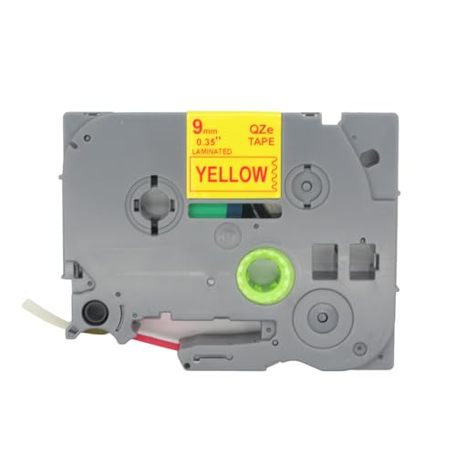 BROVACS 1 Packung Rot auf Gelb Laminiertes Etikettenband Kompatibel mit Brother P-Touch Etikettendrucker TZ 622 TZe 622 9mm 3/8" OPA4622 von BROVACS