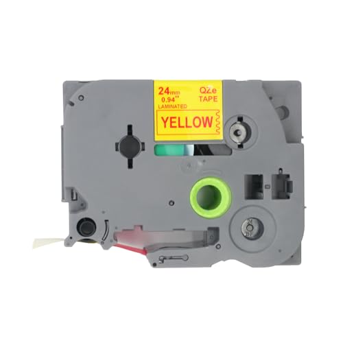 BROVACS 1 Packung Rot auf Gelb Laminiertes Etikettenband Kompatibel mit Brother P-Touch Etikettendrucker TZ 652 TZe 652 24mm 1" OPA4652 BROVACS 1 Packung Rot auf Gelb Laminiertes Etikettenband Kompatibel mit Brother P-Touch Etikettendrucker TZ 652 TZe 652 24mm 1" OPA4652 von BROVACS