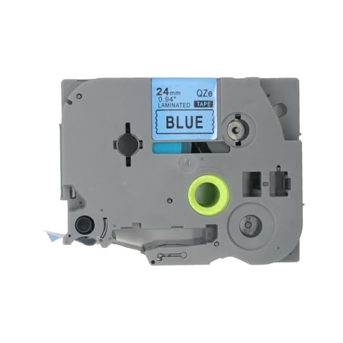BROVACS 1 Packung Schwarz auf Blau Laminiertes Etikettenband Kompatibel mit Brother P-Touch Etikettendrucker TZ 551 TZe 551 24mm 1" OPA4551 BROVACS 1 Packung Schwarz auf Blau Laminiertes Etikettenband Kompatibel mit Brother P-Touch Etikettendrucker TZ 551 TZe 551 24mm 1" OPA4551 von BROVACS