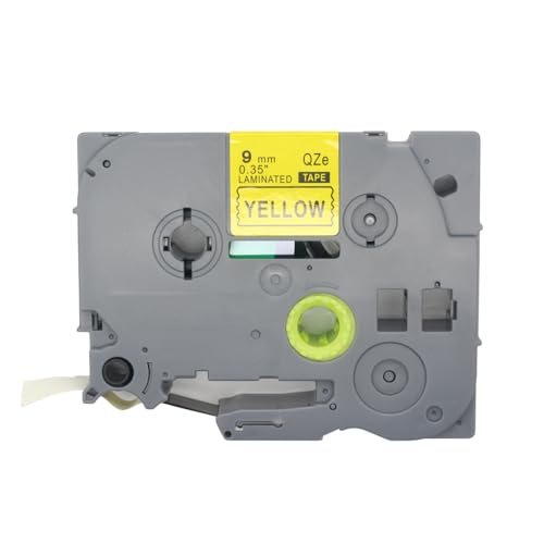 BROVACS 1 Packung Schwarz auf Gelb Laminiertes Etikettenband Kompatibel mit Brother P-Touch Etikettendrucker TZ 621 TZe 621 9mm 3/8" OPA4621 von BROVACS
