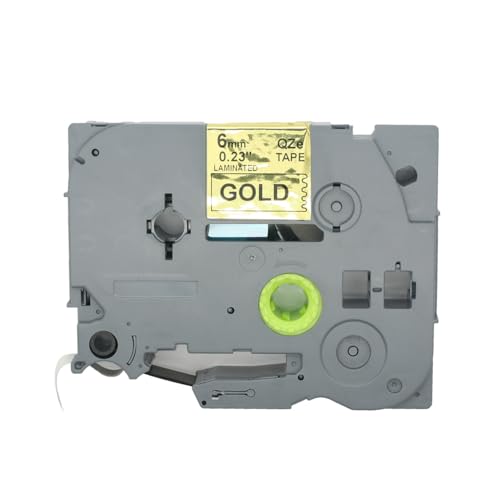 BROVACS 1 Packung Schwarz auf Gold Laminiertes Etikettenband Kompatibel mit Brother P-Touch Etikettendrucker TZ 811 TZe 811 6mm 1/4" OPA4811 BROVACS 1 Packung Schwarz auf Gold Laminiertes Etikettenband Kompatibel mit Brother P-Touch Etikettendrucker TZ 811 TZe 811 6mm 1/4" OPA4811 von BROVACS