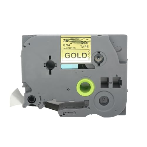 BROVACS 1 Packung Schwarz auf Gold Laminiertes Etikettenband Kompatibel mit Brother P-Touch Etikettendrucker TZ 851 TZe 851 24mm 1" OPA4851 BROVACS 1 Packung Schwarz auf Gold Laminiertes Etikettenband Kompatibel mit Brother P-Touch Etikettendrucker TZ 851 TZe 851 24mm 1" OPA4851 von BROVACS