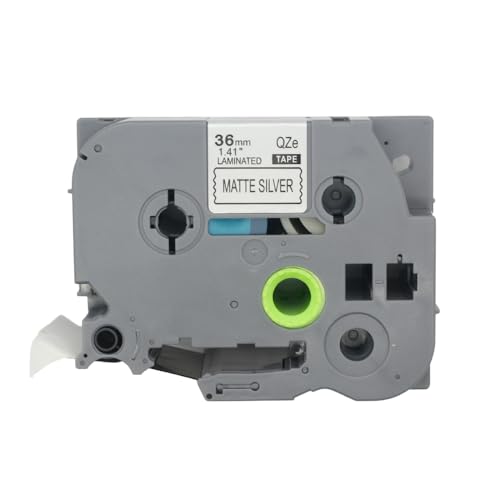 BROVACS 1 Packung Schwarz auf Silber Laminiertes Etikettenband Kompatibel mit Brother P-Touch Etikettendrucker TZ 961 TZe 961 36mm 1 1/2" OPA4961 BROVACS 1 Packung Schwarz auf Silber Laminiertes Etikettenband Kompatibel mit Brother P-Touch Etikettendrucker TZ 961 TZe 961 36mm 1 1/2" OPA4961 von BROVACS