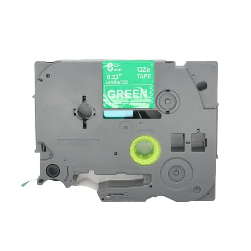 BROVACS 1 Packung Weiß auf Grün Laminiertes Etikettenband Kompatibel mit Brother P-Touch Etikettendrucker TZ 715 TZe 715 6mm 1/4" OPA4715 BROVACS 1 Packung Weiß auf Grün Laminiertes Etikettenband Kompatibel mit Brother P-Touch Etikettendrucker TZ 715 TZe 715 6mm 1/4" OPA4715 von BROVACS