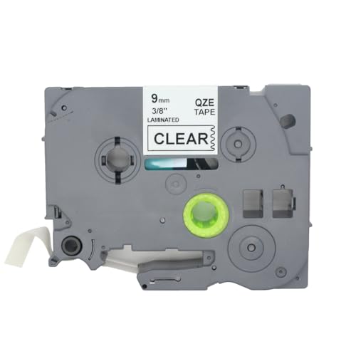 BROVACS 1 Packung Weiß auf Transparent Laminiertes Etikettenband Kompatibel mit Brother P-Touch Etikettendrucker TZ 125 TZe 125 9mm 3/8" OPA4125 BROVACS 1 Packung Weiß auf Transparent Laminiertes Etikettenband Kompatibel mit Brother P-Touch Etikettendrucker TZ 125 TZe 125 9mm 3/8" OPA4125 von BROVACS
