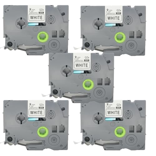 BROVACS 5 Packung Schwarz auf Weiß Laminiertes Etikettenband Kompatibel mit Brother P-Touch Etikettendrucker TZ 221 TZe 221 9mm 3/8" OPA4221x5 BROVACS 5 Packung Schwarz auf Weiß Laminiertes Etikettenband Kompatibel mit Brother P-Touch Etikettendrucker TZ 221 TZe 221 9mm 3/8" OPA4221x5 von BROVACS