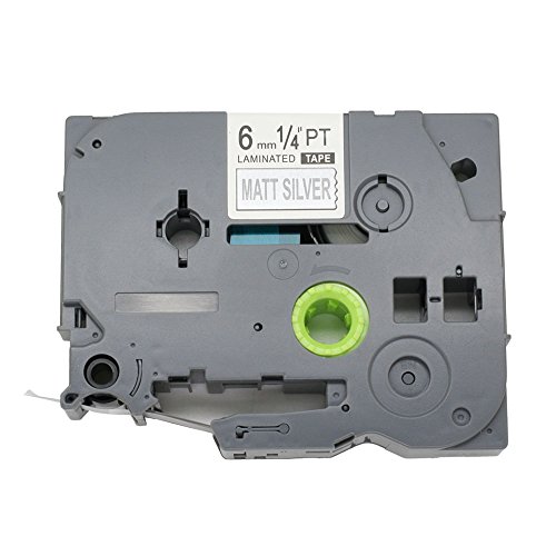 BROVACS Etikettenband, Schwarz auf Mattsilber, kompatibel mit Brother P-Touch TZ M911 TZe M911 6 mm OPA1191M, 1 Packung BROVACS Etikettenband, Schwarz auf Mattsilber, kompatibel mit Brother P-Touch TZ M911 TZe M911 6 mm OPA1191M, 1 Packung von BROVACS