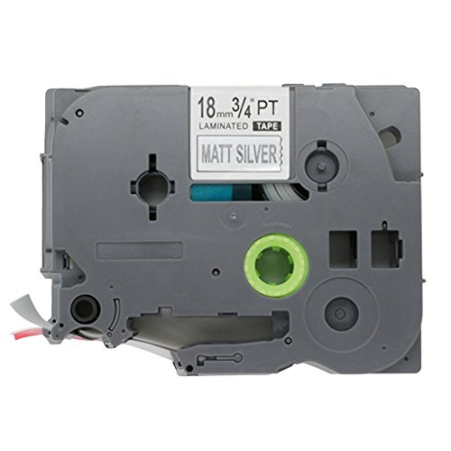 BROVACS Etikettenband, Schwarz auf mattsilber, kompatibel mit Brother P-Touch TZ M941 TZe M941 18 mm OPA1194M, 1 Packung BROVACS Etikettenband, Schwarz auf mattsilber, kompatibel mit Brother P-Touch TZ M941 TZe M941 18 mm OPA1194M, 1 Packung von BROVACS