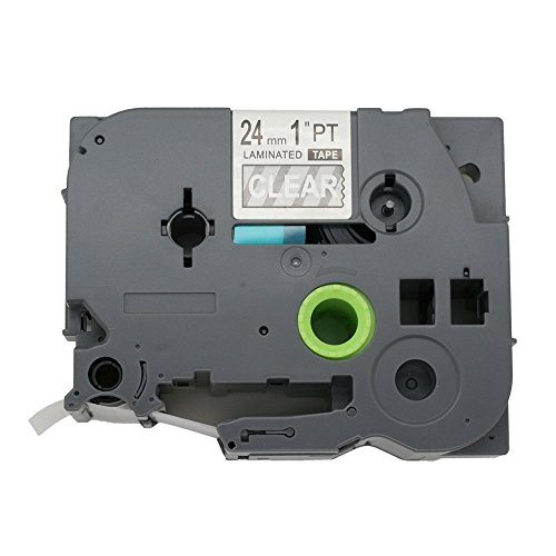 BROVACS Etikettenband, kompatibel mit Brother P-Touch TZ 155 TZe 155 24 mm OPA1115E, Weiß auf Transparent, 1 Packung BROVACS Etikettenband, kompatibel mit Brother P-Touch TZ 155 TZe 155 24 mm OPA1115E, Weiß auf Transparent, 1 Packung von BROVACS