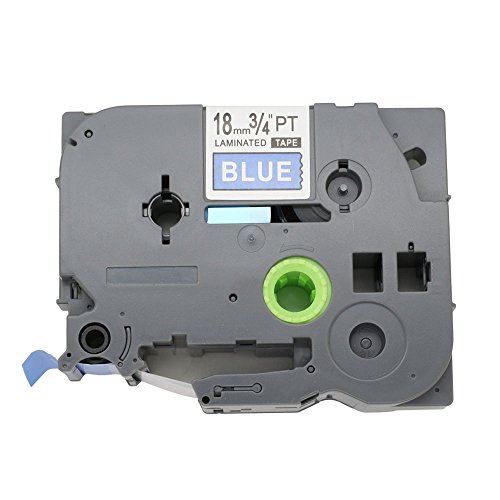 BROVACS Etikettenband, kompatibel mit Brother P-Touch TZ 545 TZe 545 18 mm OPA1154E, Weiß auf Blau, 1 Packung BROVACS Etikettenband, kompatibel mit Brother P-Touch TZ 545 TZe 545 18 mm OPA1154E, Weiß auf Blau, 1 Packung von BROVACS