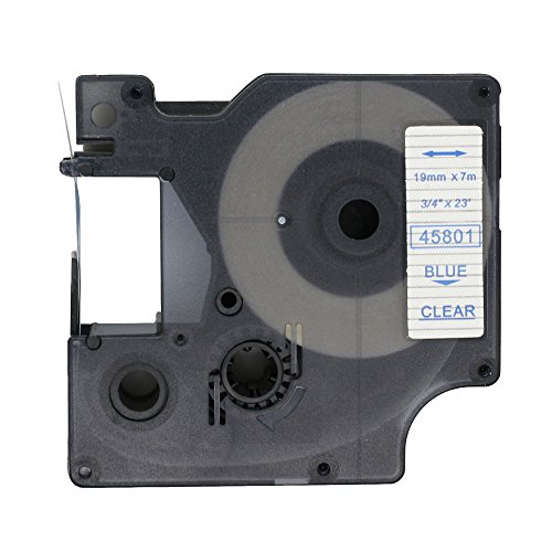 BROVACS Etikettenband, kompatibel mit DYMO D1 45801, 19 mm OPA2301, Blau auf Transparent, 1 Packung BROVACS Etikettenband, kompatibel mit DYMO D1 45801, 19 mm OPA2301, Blau auf Transparent, 1 Packung von BROVACS