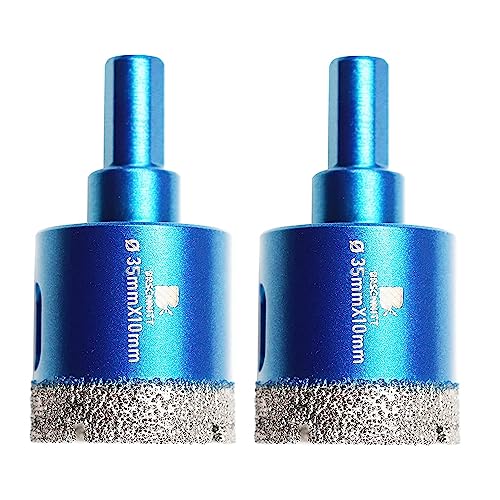 Diamant Trockenbohrer Fliesenbohrer 35mm BRSCHNITT 2 Stück Diamant Bohrkrone - Lochsäge für Keramik, Granit, Porzellan, Fliesen, Feinsteinzeug, Mauerwerk, Marmor.… Diamant Trockenbohrer Fliesenbohrer 35mm BRSCHNITT 2 Stück Diamant Bohrkrone - Lochsäge für Keramik, Granit, Porzellan, Fliesen, Feinsteinzeug, Mauerwerk, Marmor.… von BRSCHNITT