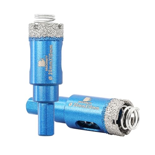 BRSCHNITT Diamant Fliesenbohrer Diamantbohrerr 2pcs 20mm - Diamant Bohrkrone mit Feder für Keramik, Granit, Porzellan, Fliesen, Feinsteinzeug, Mauerwerk, Marmor BRSCHNITT Diamant Fliesenbohrer Diamantbohrerr 2pcs 20mm - Diamant Bohrkrone mit Feder für Keramik, Granit, Porzellan, Fliesen, Feinsteinzeug, Mauerwerk, Marmor von BRSCHNITT