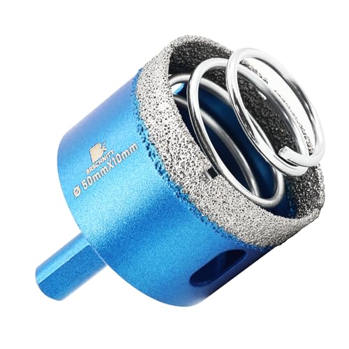 BRSCHNITT Diamant Fliesenbohrer Diamantbohrerr 50mm - Diamant Bohrkrone mit Feder für Keramik, Granit, Porzellan, Fliesen, Feinsteinzeug, Mauerwerk, Marmor BRSCHNITT Diamant Fliesenbohrer Diamantbohrerr 50mm - Diamant Bohrkrone mit Feder für Keramik, Granit, Porzellan, Fliesen, Feinsteinzeug, Mauerwerk, Marmor von BRSCHNITT