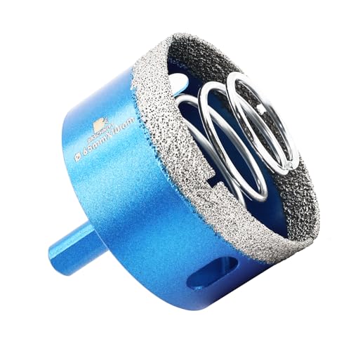 BRSCHNITT Diamant Fliesenbohrer Diamantbohrerr 65mm - Diamant Bohrkrone mit Feder für Keramik, Granit, Porzellan, Fliesen, Feinsteinzeug, Mauerwerk, Marmor BRSCHNITT Diamant Fliesenbohrer Diamantbohrerr 65mm - Diamant Bohrkrone mit Feder für Keramik, Granit, Porzellan, Fliesen, Feinsteinzeug, Mauerwerk, Marmor von BRSCHNITT