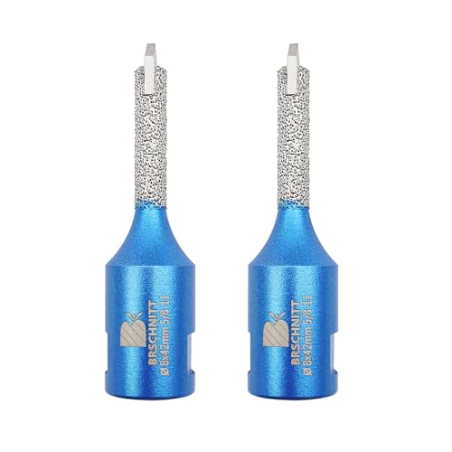BRSCHNITT Diamant Mörtel Hakenbohrer Mit Hartmetallspitze 8 * 42mm - 2 Stück Diamant Fugenfräser für Mauerwerk, Mörtelentfernung, Mauerwerk, Stein, Beton. BRSCHNITT Diamant Mörtel Hakenbohrer Mit Hartmetallspitze 8 * 42mm - 2 Stück Diamant Fugenfräser für Mauerwerk, Mörtelentfernung, Mauerwerk, Stein, Beton. von BRSCHNITT