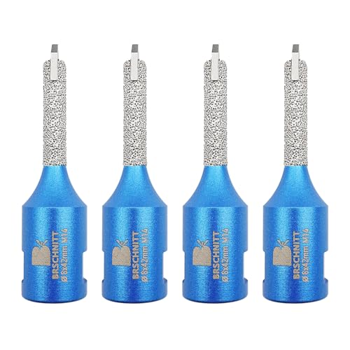 BRSCHNITT Diamant Mörtel Hakenbohrer Mit Hartmetallspitze 8 * 42mm - 4 Stück Diamant Fugenfräser für Mauerwerk, Mörtelentfernung, Mauerwerk, Stein, Beton. BRSCHNITT Diamant Mörtel Hakenbohrer Mit Hartmetallspitze 8 * 42mm - 4 Stück Diamant Fugenfräser für Mauerwerk, Mörtelentfernung, Mauerwerk, Stein, Beton. von BRSCHNITT