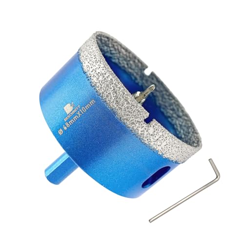 BRSCHNITT Diamant-Trockenbohrkrone mit Pilot-Bit, 2 11/16 Zoll Diamant-Fliesenlochsäge mit Dreiecksschaft, für Porzellan, Fliesen, Keramik, Stein, Granit, Marmor BRSCHNITT Diamant-Trockenbohrkrone mit Pilot-Bit, 2 11/16 Zoll Diamant-Fliesenlochsäge mit Dreiecksschaft, für Porzellan, Fliesen, Keramik, Stein, Granit, Marmor von BRSCHNITT