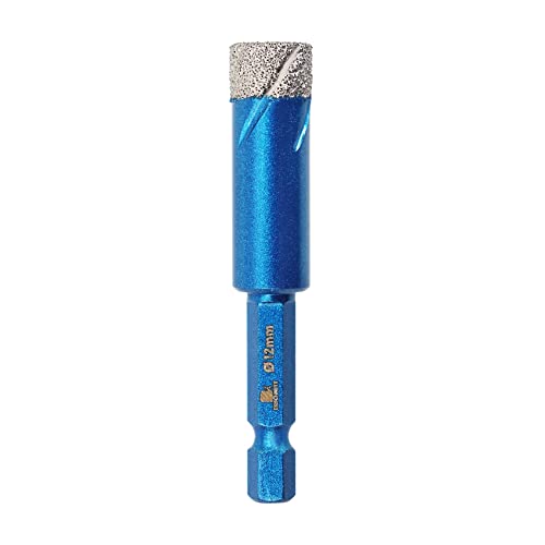 BRSCHNITT Diamantbohrkrone, 12 mm, 1,27 cm Lochsäge für Porzellan, Fliesen, Keramik, Stein, Granit, Marmor – Sechskantschaft, Trockenbohrkronen-Set BRSCHNITT Diamantbohrkrone, 12 mm, 1,27 cm Lochsäge für Porzellan, Fliesen, Keramik, Stein, Granit, Marmor – Sechskantschaft, Trockenbohrkronen-Set von BRSCHNITT