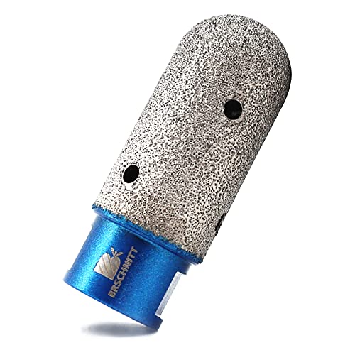 Diamant Fingerfräser 25mm - BRSCHNITT Diamantfräser Vergrößerung Vorhandener Löcher in Porzellan Keramik Fliesen Marmor Granit M14 Gewinde für Winkelschleifer… von BRSCHNITT