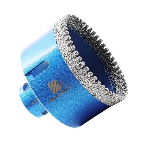 Diamant Fliesenbohrer 68mm - BRSCHNITT M14 Diamantbohrer Lochsäge für Fliesen Porzellan Keramik Marmor Granit Bohrungen, für Winkelschleifer Diamant Fliesenbohrer 68mm - BRSCHNITT M14 Diamantbohrer Lochsäge für Fliesen Porzellan Keramik Marmor Granit Bohrungen, für Winkelschleifer von BRSCHNITT
