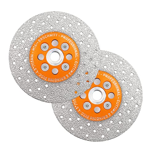 Diamant Trennscheibe 115mm - BRSCHNITT Doppelseitig zum Schneiden und Schleifen Granit Marmor Fliese Natursteine(2 Stücke). Diamant Trennscheibe 115mm - BRSCHNITT Doppelseitig zum Schneiden und Schleifen Granit Marmor Fliese Natursteine(2 Stücke). von BRSCHNITT