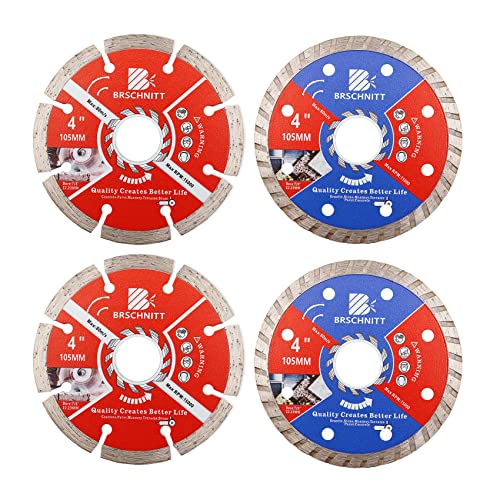 Diamant Trennscheibe,BRSCHNITT 1 Packung / 4 Stücke 105mm für Keramikfliesen Granit Marmor Stein Mauerwerk Terrazzo Pflastersteine Beton. Diamant Trennscheibe,BRSCHNITT 1 Packung / 4 Stücke 105mm für Keramikfliesen Granit Marmor Stein Mauerwerk Terrazzo Pflastersteine Beton. von BRSCHNITT
