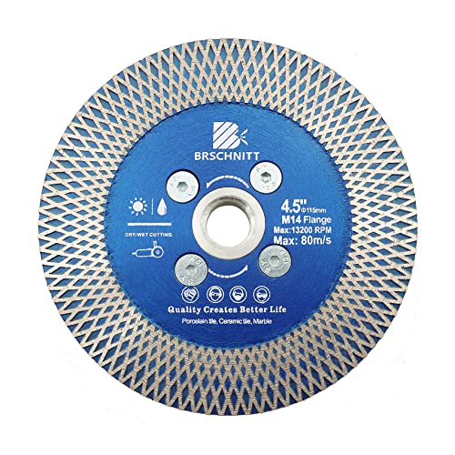 Diamant Trennscheibe 115mm - BRSCHNITT Diamantscheibe mit X Felgensegment für Hart Keramik Porzellan Fliesen Granit M14 Dorn. Diamant Trennscheibe 115mm - BRSCHNITT Diamantscheibe mit X Felgensegment für Hart Keramik Porzellan Fliesen Granit M14 Dorn. von BRSCHNITT