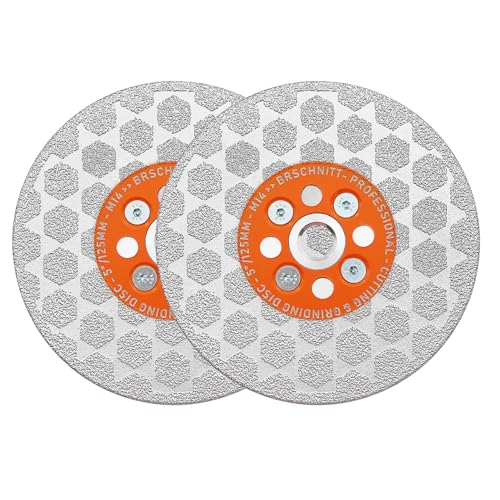 Diamant Trennscheibe 125mm - 2 Stück BRSCHNITT Doppelseitig zum Schneiden und Schleifen Granit Marmor Fliese Natursteine Sechseckmuster Diamant Trennscheibe 125mm - 2 Stück BRSCHNITT Doppelseitig zum Schneiden und Schleifen Granit Marmor Fliese Natursteine Sechseckmuster von BRSCHNITT
